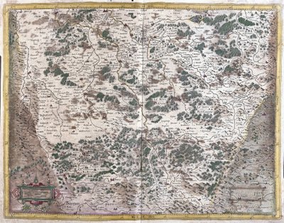 Lorraine, France (engraving) by Gerardus Mercator