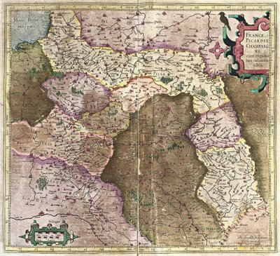 Picardie, Champagne, France by Gerardus Mercator