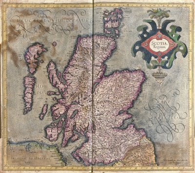 Scotland, Great Britain by Gerardus Mercator