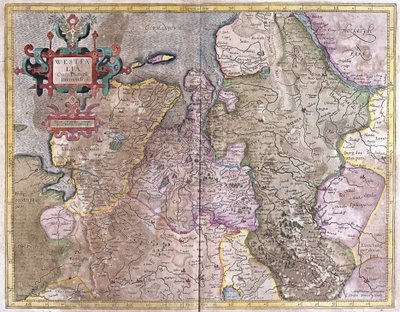 Westphalia, Germany by Gerardus Mercator