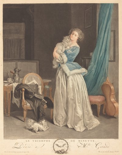 The Triumph of Minette by Geraud Vidal after Marguerite Gérard
