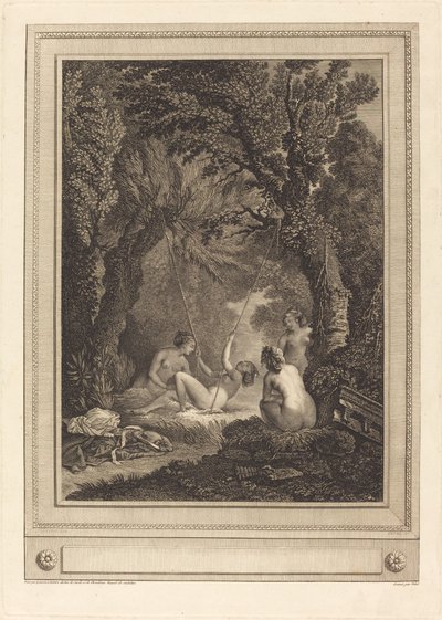 The Mysterious Swing by Geraud Vidal after Nicolas Lavreince