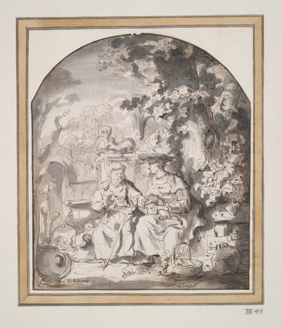 Vertumnus and Pomona by Gerbrand van den Eeckhout