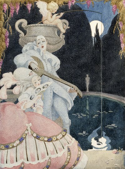 Elegant and Pierrot by Gerda Marie Frederike Wegener