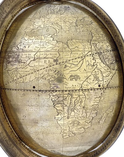 Globe by Gerhard Mercator of Duisburg