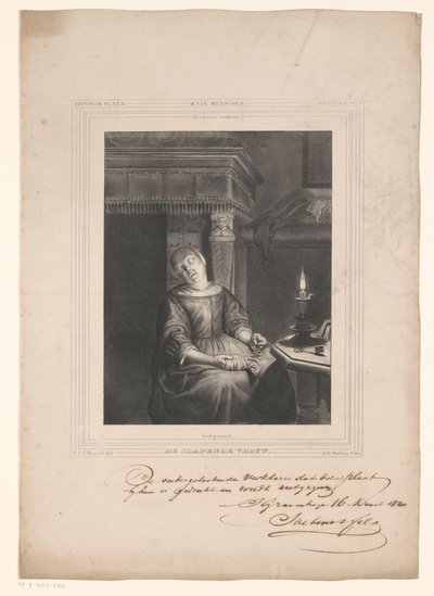 Sleeping Woman by Gerhardus Fredericus Eilbracht