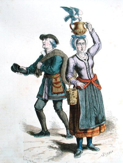 Milk Seller and Shoe Seller by Gerlier (after)