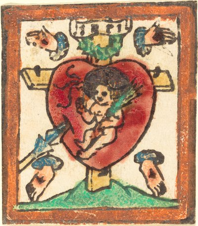 Christ Child in the Sacred Heart by German 15th Century