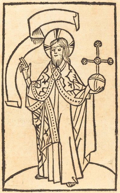Christ as Salvator Mundi by German 15th Century