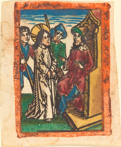 Christ before Pilate by German 15th Century