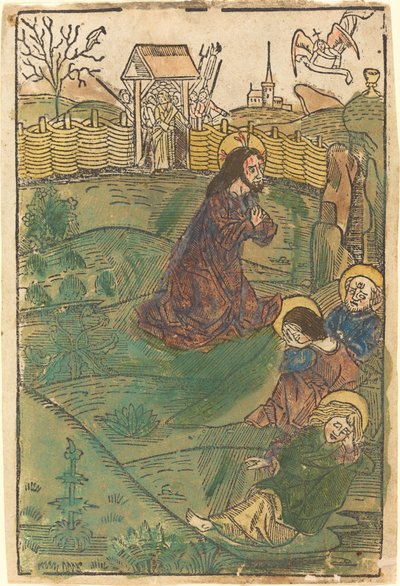 Christ on the Mount of Olives by German 15th Century