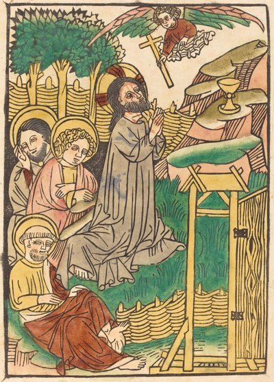 Christ on the Mount of Olives by German 15th Century