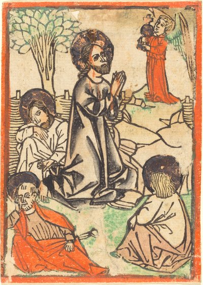 Christ on the Mount of Olives by German 15th Century
