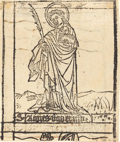 Saint Agnes by German 15th Century