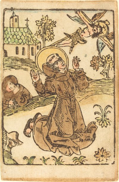 Saint Francis Receiving the Stigmata by German 15th Century