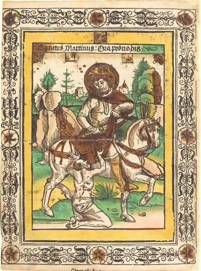 Saint Martin and the Beggar by German 15th Century