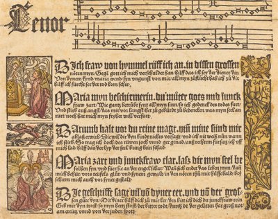 Song to the Virgin by German 15th Century