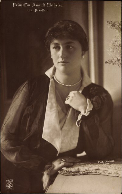 Princess August William of Prussia by German Photographer
