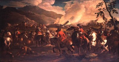 A Cavalry Battle by German School