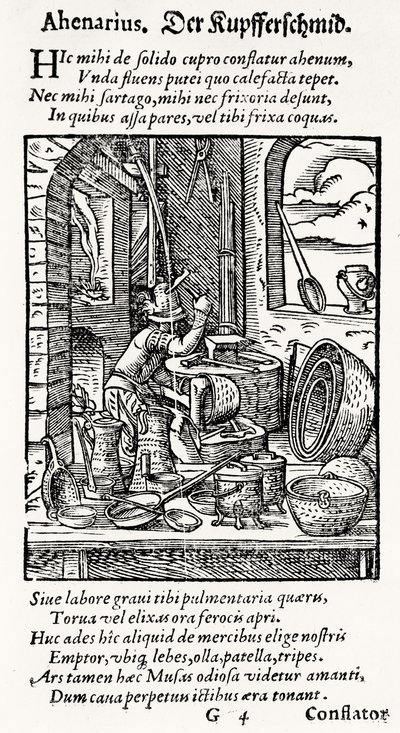 A Copper-Smith, published by Hartman Schopper by German School