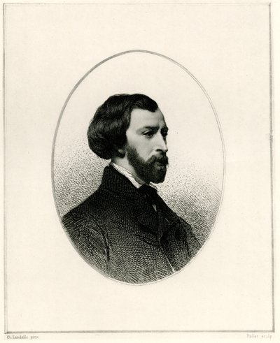 Alfred de Musset by German School