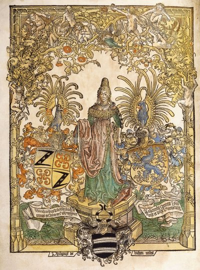 Allegorical figure of Mainz, 1486 by German School