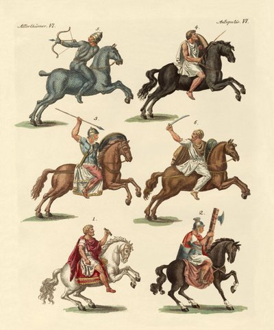 Ancient Cavalry by German School