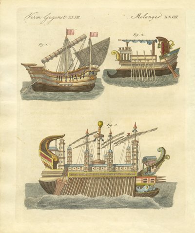 Ancient Ships by German School