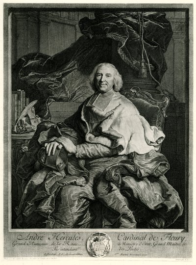 Andreas Herkules Cardinal von Fleury by German School