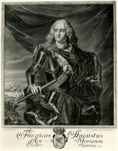 Augustus II the Strong by German School
