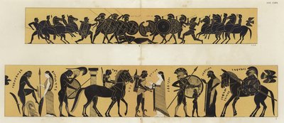 Battle Scenes in Ancient Greece by German School