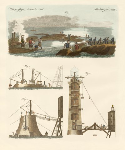 Bell Rock Lighthouse by German School