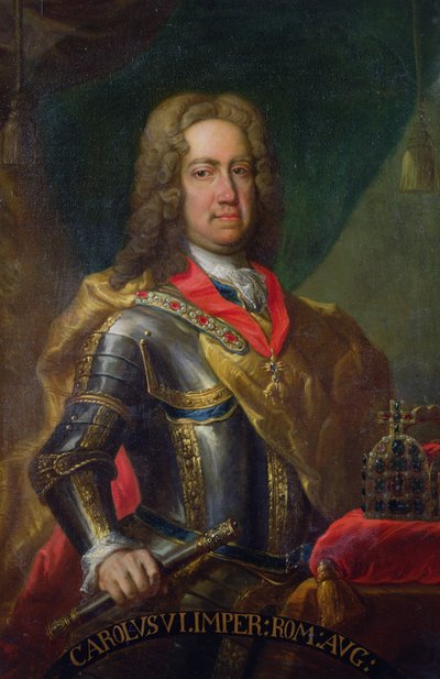 Charles VI (1685-1740) Holy Roman Emperor by German School
