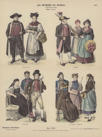 Costumes of Baden, Germany by German School