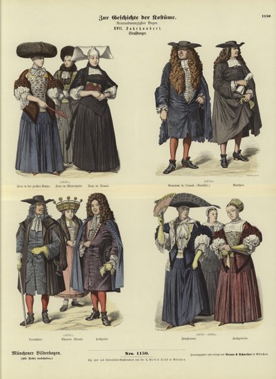 Costumes of Strasbourg, 17th Century by German School