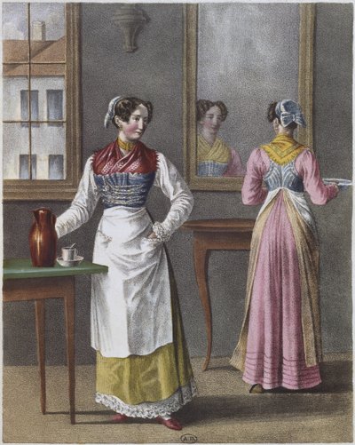 Costumes of servants from Munich by German School