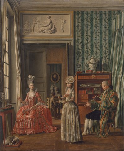 Domestic Scene by German School