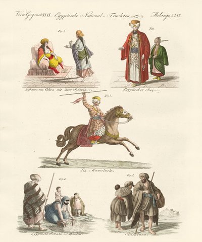 Egyptian dresses by German School
