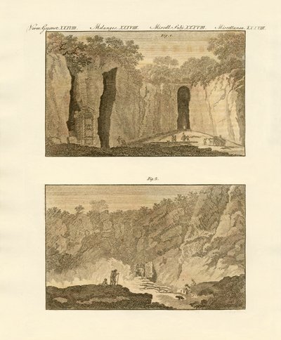 Famous Caves by German School