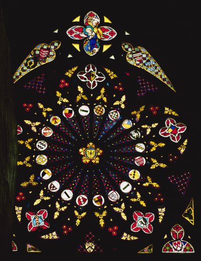 Five-Fold Rose Window by German School