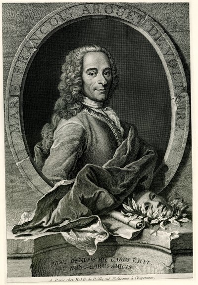 François-Marie Arouet de Voltaire by German School