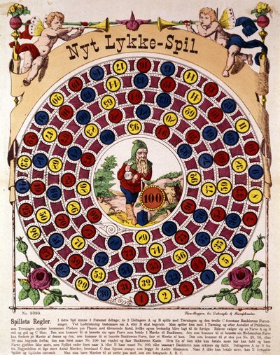 Game of the German goose. 19th century. by German School