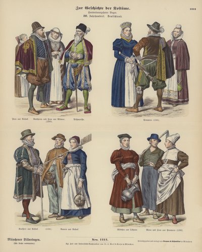 German costumes by German School