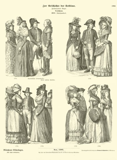 German Costumes, 18th Century by German School