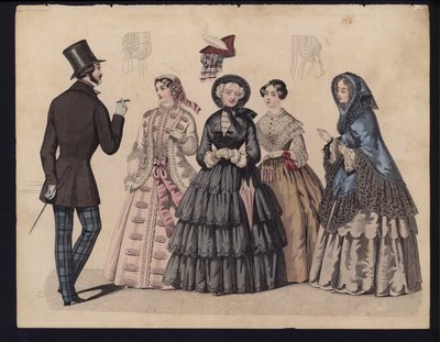 German Fashion Plate, Mid 19th Century by German School