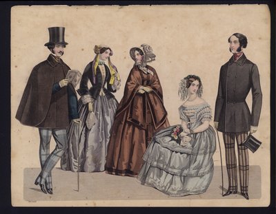 German Fashion Plate, Mid 19th Century by German School