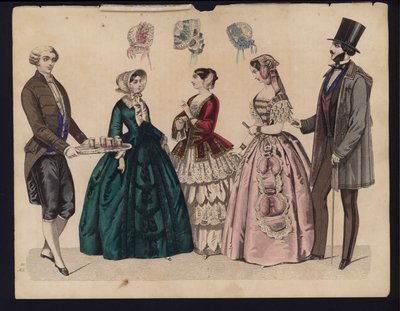 German Fashion Plate, Mid 19th Century by German School