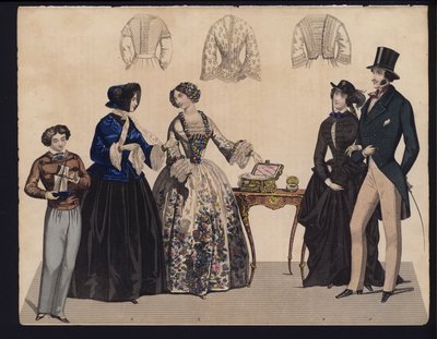 German Fashion Plate, Mid 19th Century by German School