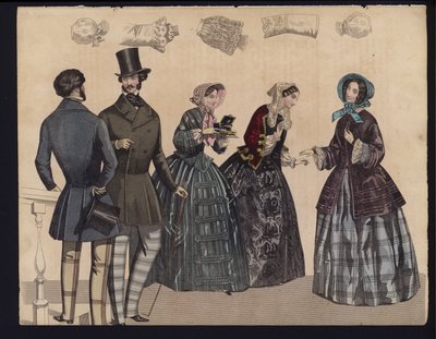 German Fashion Plate, Mid 19th Century by German School