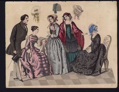 German Fashion Plate, Mid 19th Century by German School